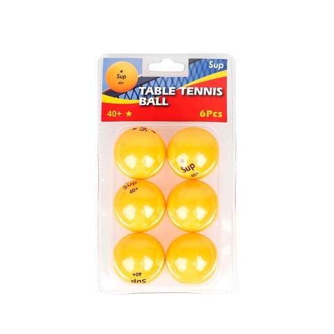 Sports Supreme Table Tennis Ball Yellow 6 PCS