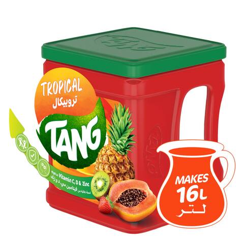 تانج مسحوق شراب الفواكه الاستوائية عبوة كبيرة تصنع 16 لتر، 2كج