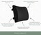 SKY-TOUCH Lumbar Support Pillow-Ergonomic Memory Foam for Back Support and Pain Relief, Lumbar Support Pillow for Office Chair Cushion, Lumbar Support Pillow for Car Seat Cushion, Back Pillow Black