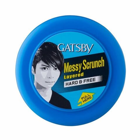 Gatsby Messy Scrunched Layered Hard And Free Hair Styling Wax 75g