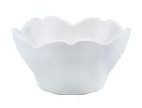 Shallow Porcelain Serving Bowl White 9x4.5cm
