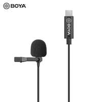 Esonmus-BOYA BY-M3-OP Clip-on Lavalier Lapel Microphone Digital Omnidirectional Mic USB Type-C Plug Compatible with DJI OSMO Pocket   Camera for Vlog Film Video Recording
