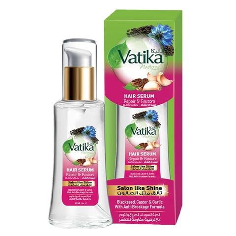 Buy Dabur Vatika Naturals Repair And Restore Hair Serum 47ml Online ...