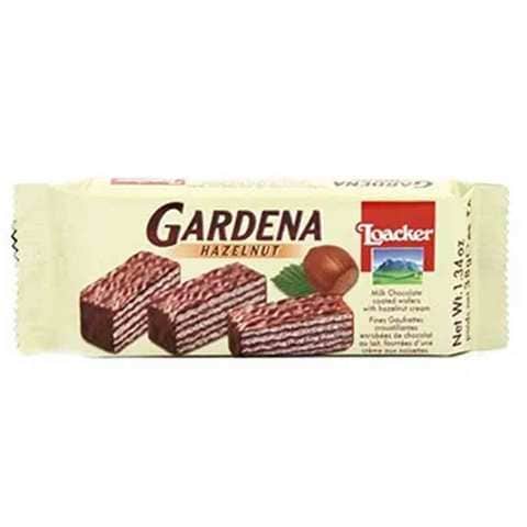 Loacker Gardena Wafer Hazelnut Milk Chocolate 38 Gram