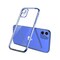 Iphone 12  Electro Plated Blue  Silcone Case Cover