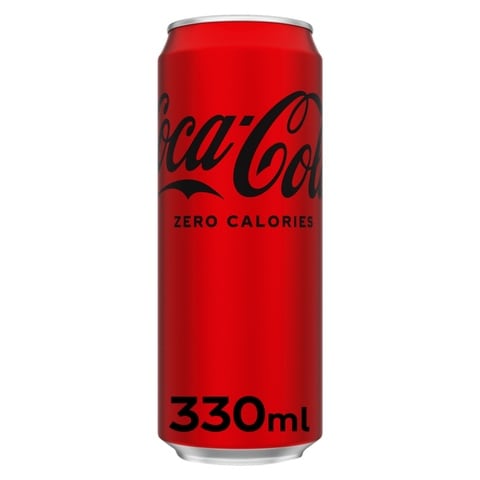 كوكا كولا مشروب غازي غير كحولي خالي من السعرات الحرارية في علبة معدنية 330 ملل