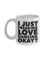 muGGyz Printed Ceramic Coffee Mug White 11Ounce