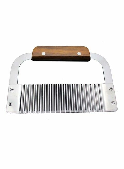 Generic Corrugated Knife French Fries Potato Cutter Silver