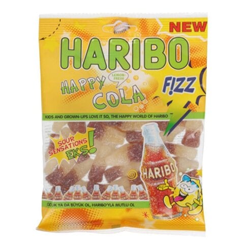 Haribo Original Happy Cola Gummy 160G Halal 