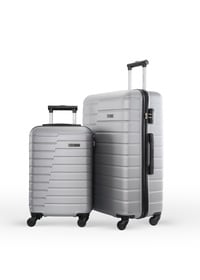 Lightweight 2-Pieces ABS Hard side Travel Luggage Trolley Bag Set with Lock for men / women / unisex Hard shell strong