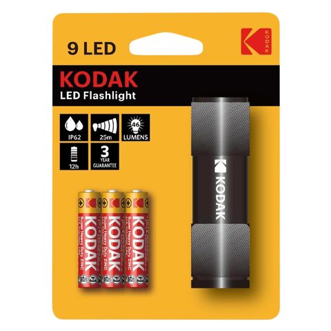 Kodak 9 LED Flashlight Black
