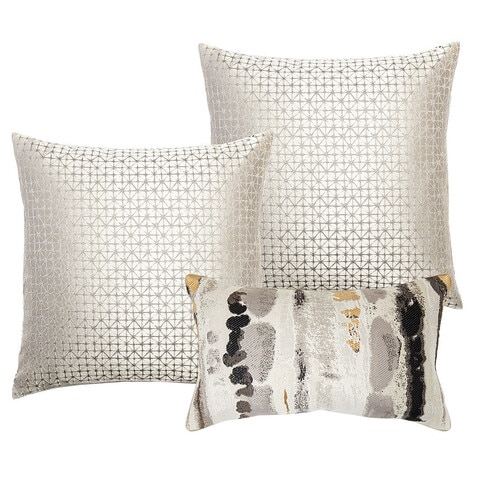 Silver hot sale decorative pillows