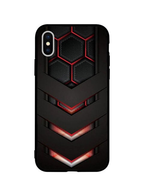 Theodor - Protective Case Cover For Apple iPhone XS Max Red &amp; Black