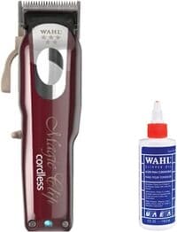 Wahl Professional 5 Star Magic Clip Cord Cordless Hair Clipper For Barbers And Stylists And Home, 6.25 Inch, Red, 1 Count