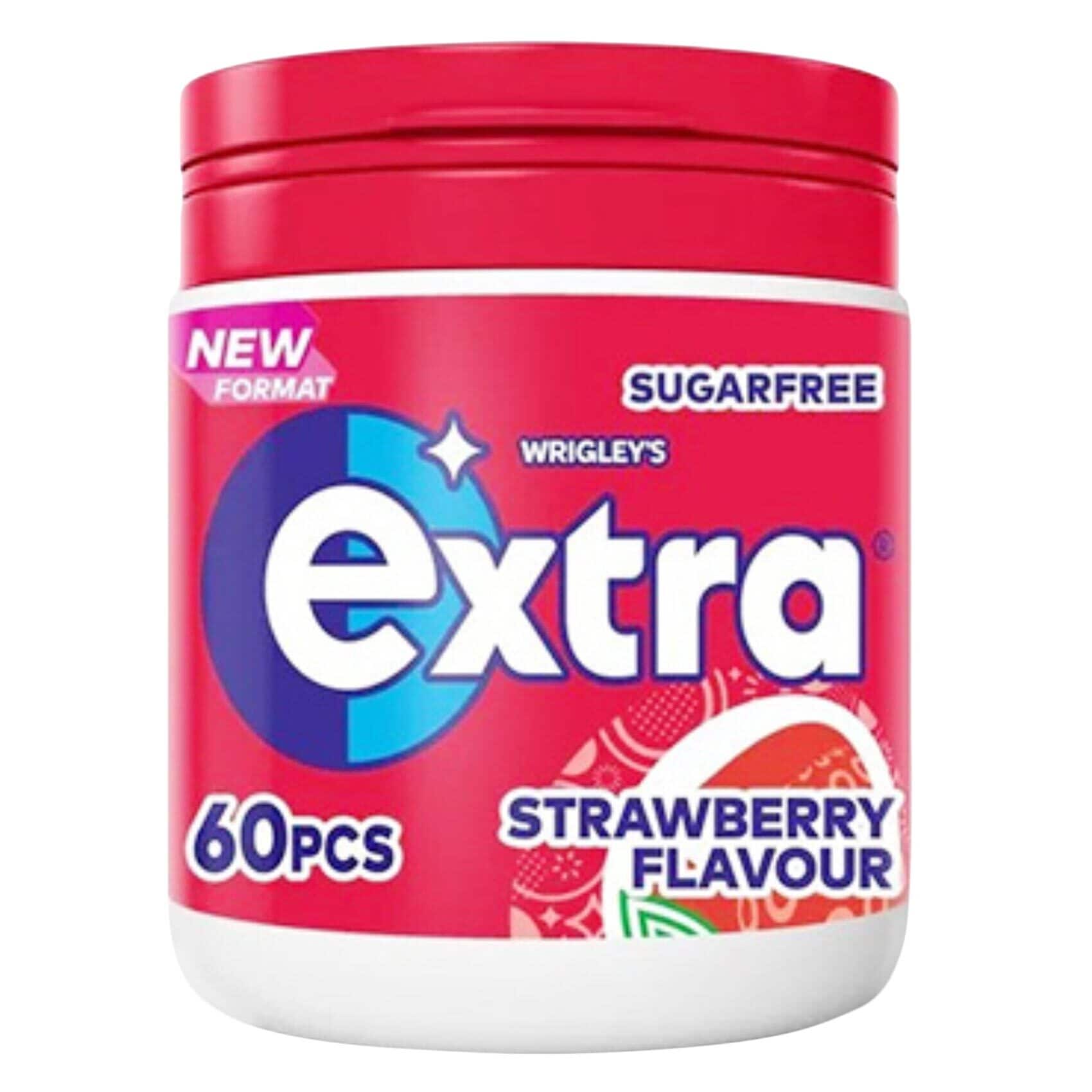 Buy Wrigley's Chewing Gum Bottle Extra Strawberry 84g Online