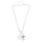 Tanos - Fashion Silver Plated  Chain Heart Shape Pendant Evil Eyel  Allah Design