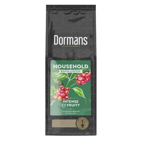 Dormans Household Medium Fine Ground Dark Coffee Beans 375g