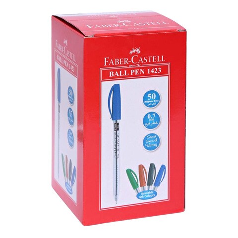 Faber-Castell Ballpoint Pen 1423 Black 0.7mm 50 PCS