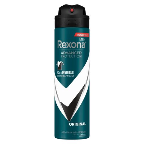 Buy Rexona Men Antiperspirant Deodorant Spray Antibacterial + Invisible 150ml in UAE