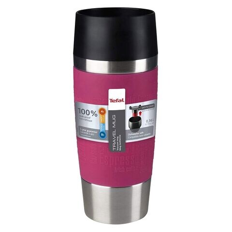 Pink thermos hot sale mug