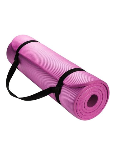 Buy Fitness World Anti-Slip Yoga Mat With Carry Strap 175x65centimeter  Online - Shop Health & Fitness on Carrefour UAE