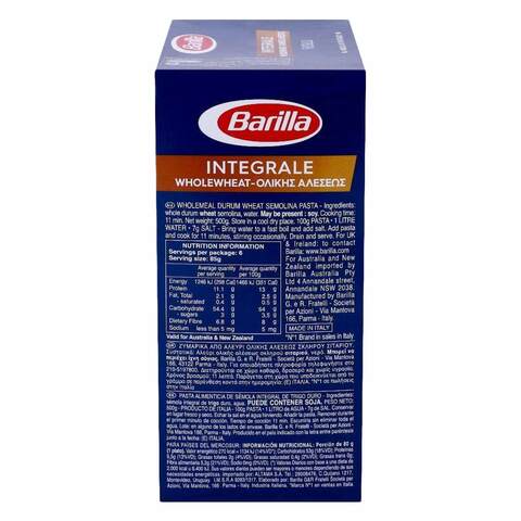 Barilla Pasta Integrale Fusilli 500 Gram