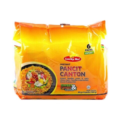 Lucky Me Instant Pancit Canton Sweet And Spicy 60g x6