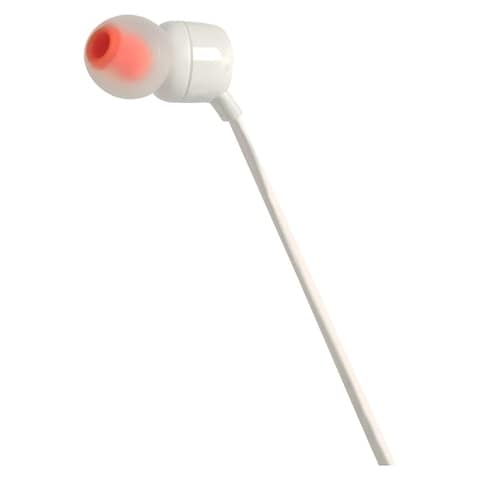 JBL Tune 110 Headphones Wired In-Ear Deep And Powerful Pure Bass Sound White