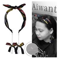 Aiwanto Hair Band Long Hanging Earring Like Head Band Beautiful Stylish Party Hair Accessories For Girls