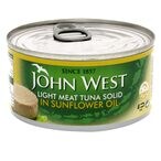 Buy John West Light Meat Tuna Solid In Sunflower Oil 170g in UAE