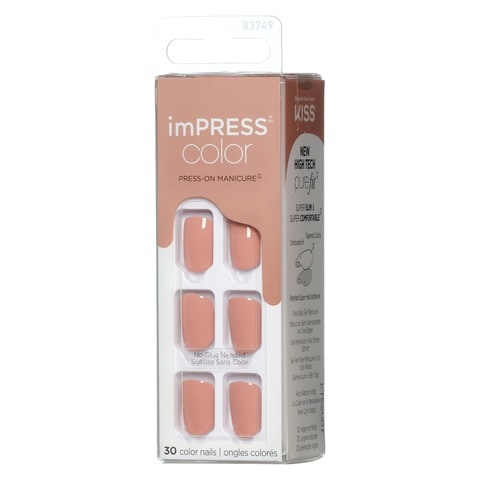 Kiss Impress Colour Press-On Manicure False Nails KIMC010C Sandbox