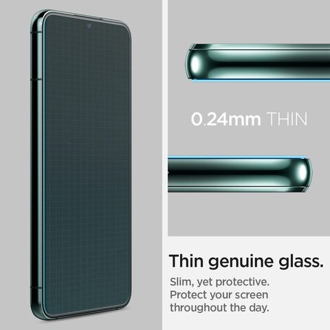 Spigen GLAStR EZ FIT [2 Pack] designed for Samsung Galaxy S22 PLUS Screen Protector (2022) Premium Tempered Glass - [Case Friendly]