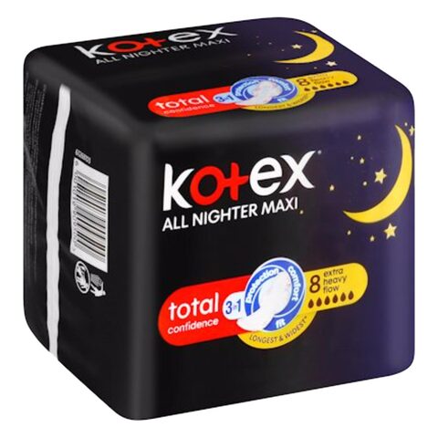 Buy Kotex Sanitary Pad All Nighter Maxi 8 Count Online