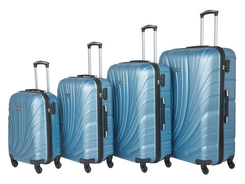 Light cheap blue luggage