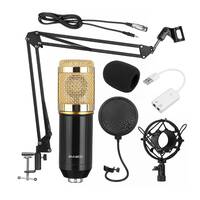 Professional  Condensor Podcast Microphone Black