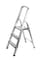 STANLEY Step Ladder, 3 Steps Aluminum Ladder with Non-Slip Rubber Edge Guards &amp; 150 KG Loading Capacity - EN131 Approved