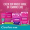 Carefree Panty Liners Flexicomfort Aloe Pack Of 40