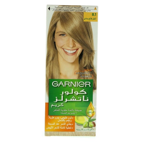 Garnier Colour Naturals Creme Nourishing Permanent Hair Colour 8.1 Light Ash Blonde 110ml