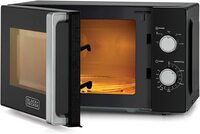 Black+Decker 20L Microwave Oven with Defrost Function , Black - MZ2010P-B5, 2 Years Warranty