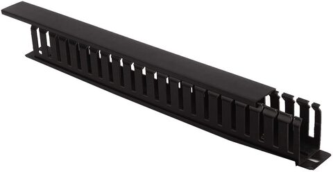 1U 22 Slot Rack Mount Horizontal Cable Manager Duct Raceway for 19&quot; Server Rack  1 Pieces / Pack