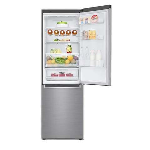LG 446 Liter Bottom Freezer Refrigerator, With Water Dispenser, Silver, GCF689BLCM, Inverter Linear Compressor (International Version)
