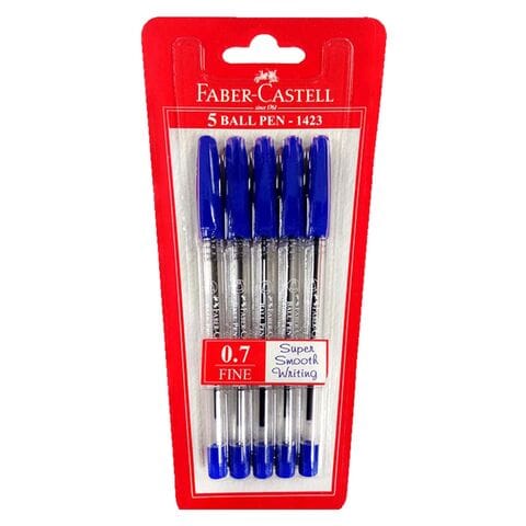 Faber-Castell Ballpoint Pen 1423 Blue 0.7mm 5 PCS