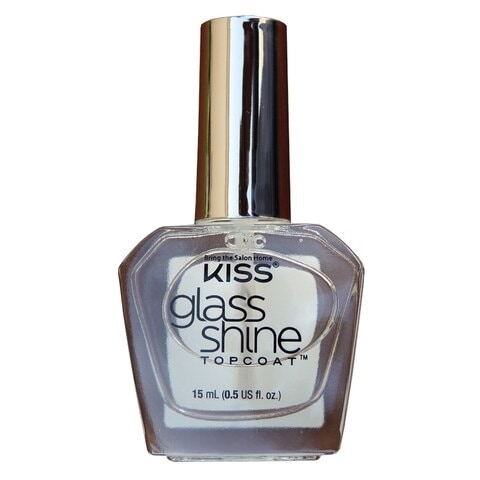 Kiss KTR07F Glass Shine Top Coat Nail Polish - 15ml