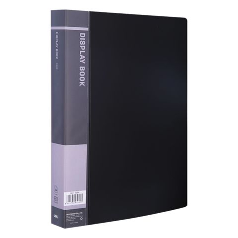 Deli 60 Pockets A4 Display Book Black