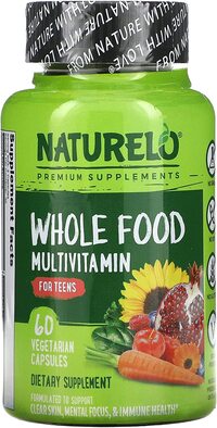 Naturelo Whole Food Multivitamin For Teens, 60 Vegetarian Capsules