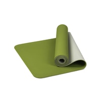carevas-6mm TPE Thick Exercise Yoga Mat Non-slip Yoga Mat for All Types of Workout Exercise and Fitness Grass Green183 * 60 * 0.6