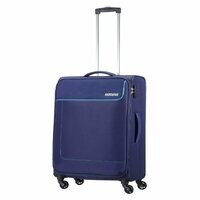 American Tourister Jamaica 4 Wheel Soft Casing Cabin Luggage Trolley 55cm Navy
