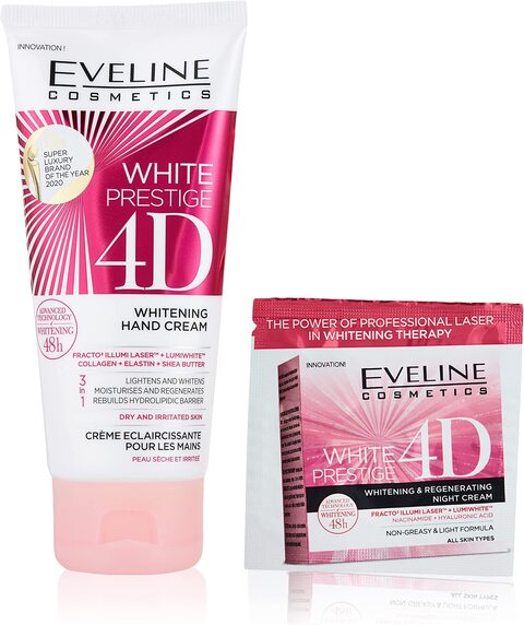 Eveline Cosmetics White Prestige 4D Whitening Hand Cream, 100 ml