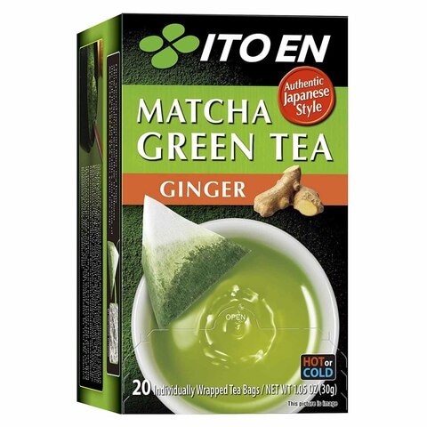 Ito En Matcha Ginger Green 20 Tea Bags