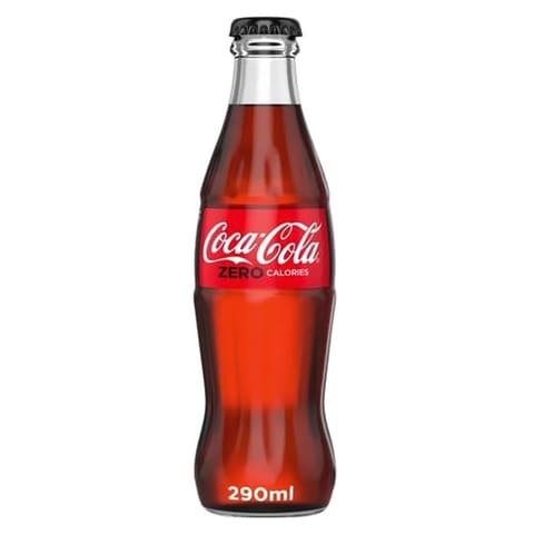 Coca Cola Zero Calories Non-Returnable Bottle Soft Drink 290ml